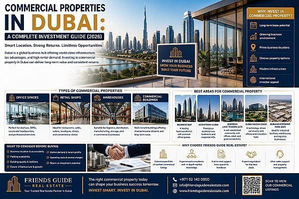 Commercial Properties in Dubai: A Complete Investment Guide (2026)